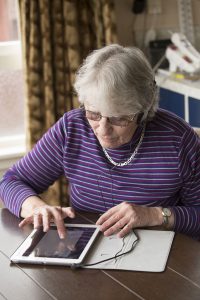 Person using an iPad